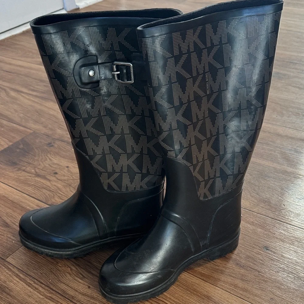 Michael Kors Black Knee-High Boots